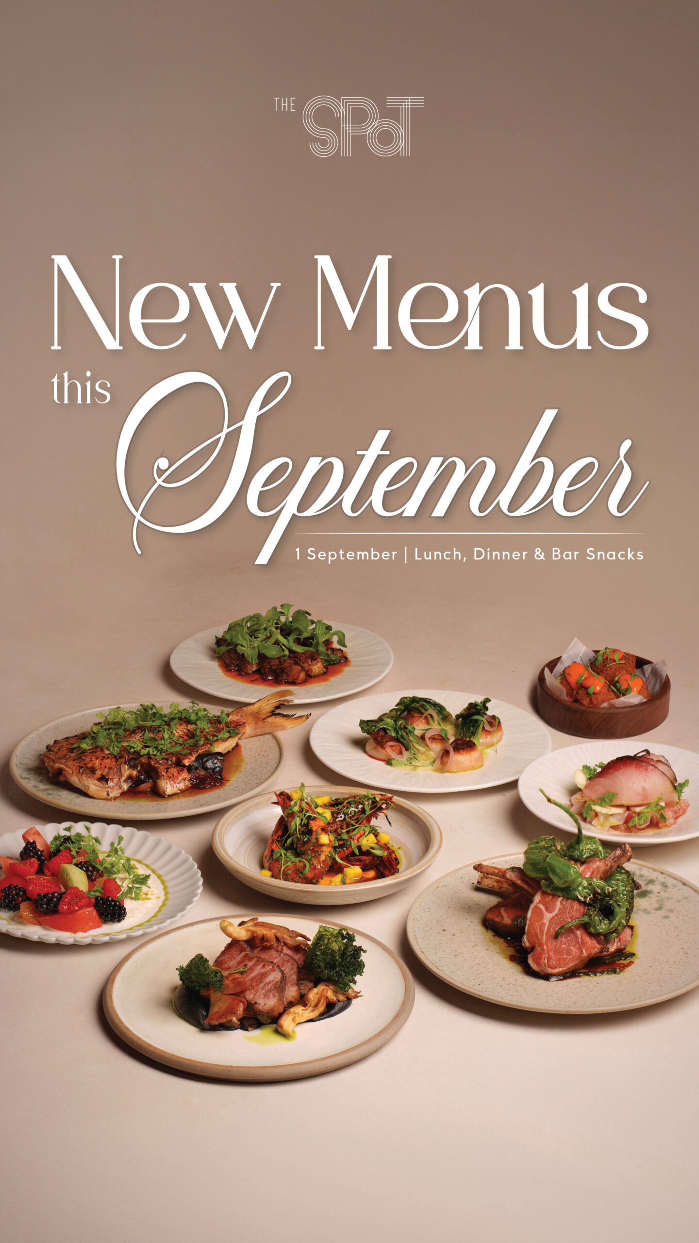 The Spot September Menu